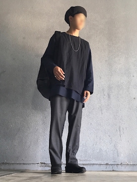 「salvy;（サヴィー）のアイテム」を使った、fu.kazuさん（メンズ・172cm）の夏コーディネート