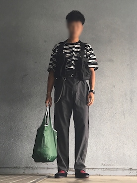 「salvy;（サヴィー）のアイテム」を使った、fu.kazuさん（メンズ・172cm）の夏コーディネート