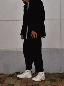 「soe（ソーイ）のアイテム（テーラードジャケット）」を使った、fu.kazuさん（メンズ・172cm）の冬コーディネート
