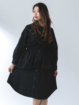 「Lui's（ルイス）のアイテム（ワンピース/ドレス）」を使った、manaさん（レディース・164cm）の冬コーディネート