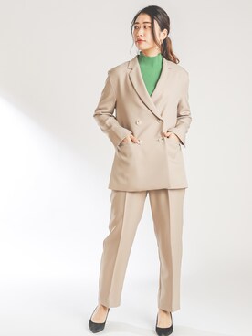 「Lui's（ルイス）のアイテム（ジャケット/アウター）」を使った、manaさん（レディース・164cm）の春コーディネート