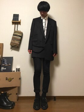 「SHAREEF（シャリーフ）のアイテム（テーラードジャケット）」を使った、なかさん（メンズ・176cm）の春コーディネート