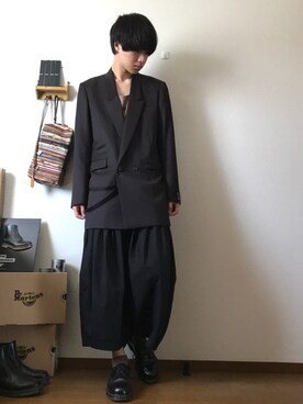 「SHAREEF（シャリーフ）のアイテム（テーラードジャケット）」を使った、なかさん（メンズ・176cm）の夏コーディネート