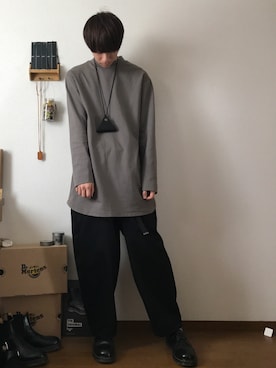 「Dr. Martens（ドクターマーチン）のアイテム（アクセサリー）」を使った、なかさん（メンズ・176cm）の夏コーディネート