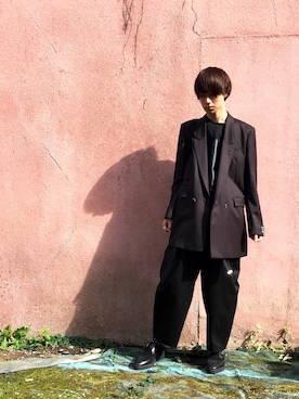 「SHAREEF（シャリーフ）のアイテム（テーラードジャケット）」を使った、なかさん（メンズ・176cm）の秋コーディネート