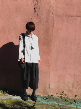 「Dr. Martens（ドクターマーチン）のアイテム（アクセサリー）」を使った、なかさん（メンズ・176cm）の秋コーディネート