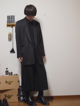 「SHAREEF（シャリーフ）のアイテム（テーラードジャケット）」を使った、なかさん（メンズ・176cm）の秋コーディネート