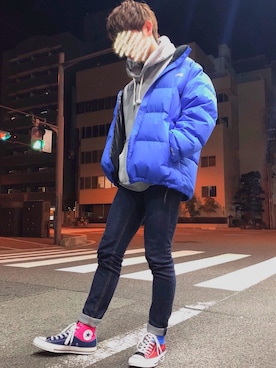 「FTC（エフティーシー）のアイテム（ジャケット/アウター）」を使った、こたさん（メンズ・173cm）の冬コーディネート