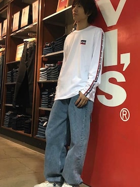 「SILVER TAB（シルバータブ）のアイテム」を使った、リーバイス STAFF MENさん（メンズ・172cm）の夏コーディネート