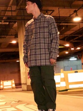 「Levi's（リーバイス）のアイテム（帽子）」を使った、リーバイス STAFF MENさん（メンズ・168cm）の夏コーディネート