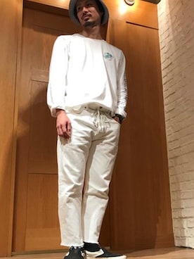 「SILVER TAB（シルバータブ）のアイテム」を使った、リーバイス STAFF MENさん（メンズ・170cm）の夏コーディネート