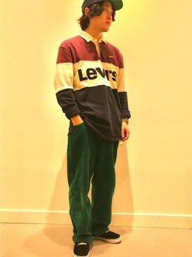 「SILVER TAB（シルバータブ）のアイテム」を使った、リーバイス STAFF MENさん（メンズ・170cm）の秋コーディネート