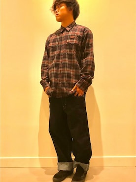 「SILVER TAB（シルバータブ）のアイテム」を使った、リーバイス STAFF MENさん（メンズ・173cm）の秋コーディネート
