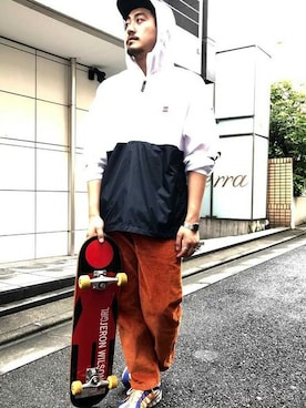「Levi's（リーバイス）のアイテム（マウンテンパーカー）」を使った、リーバイス STAFF MENさん（メンズ・175cm）の秋コーディネート