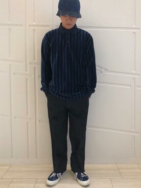 「LINE8（ラインエイト）のアイテム」を使った、リーバイス STAFF MENさん（メンズ・173cm）の秋コーディネート