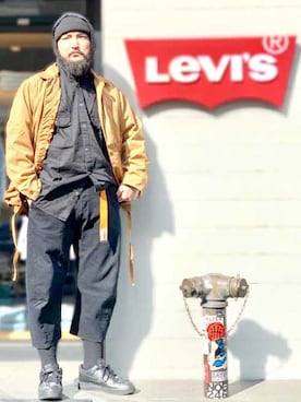 「Levi's（リーバイス）のアイテム（その他アウター）」を使った、リーバイス STAFF MENさん（メンズ・183cm）の春コーディネート