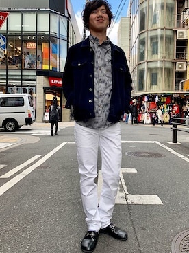 リーバイス STAFF MENさん（メンズ・176cm）の春コーディネート