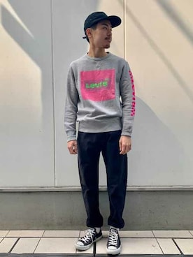 「リーバイス505」｜リーバイス STAFF MENさん（メンズ・168cm）の春コーディネート