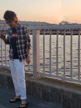 「Levi's Made & Crafted（リーバイスメイドアンドクラフテッド）のアイテム」を使った、リーバイス STAFF MENさん（メンズ・173cm）の夏コーディネート