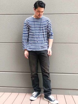 リーバイス STAFF MENさん（メンズ・184cm）の夏コーディネート
