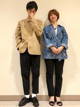 「Levi's（リーバイス）のアイテム（ブルゾン）」を使った、リーバイス STAFF MENさん（メンズ・180cm）の秋コーディネート