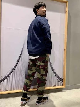 「Levi's（リーバイス）のアイテム（ブルゾン）」を使った、リーバイス STAFF MENさん（メンズ・174cm）の秋コーディネート
