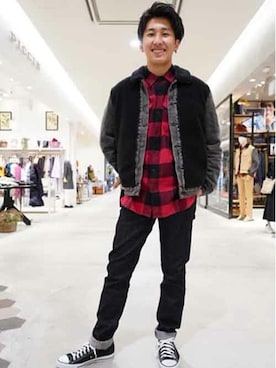 「Levi's Made & Crafted（リーバイスメイドアンドクラフテッド）のアイテム」を使った、リーバイス STAFF MENさん（メンズ・174cm）の冬コーディネート