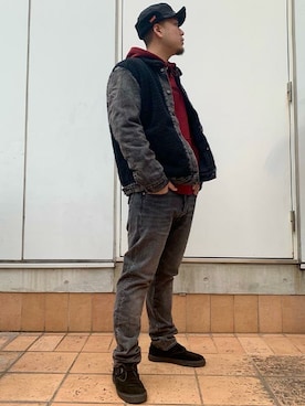 リーバイス STAFF MENさん（メンズ・182cm）の冬コーディネート