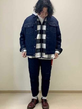 リーバイス STAFF MENさん(メンズ・183cm)の冬コーディネート