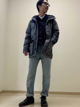 「Levi's（リーバイス）のアイテム（ダウンジャケット/コート）」を使った、リーバイス STAFF MENさん（メンズ・175cm）の冬コーディネート