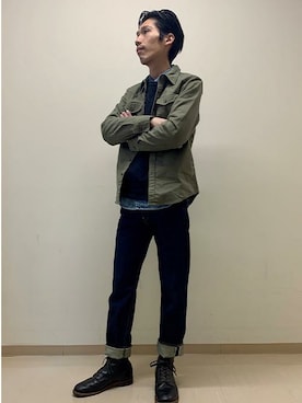 リーバイス STAFF MENさん（メンズ・175cm）の冬コーディネート