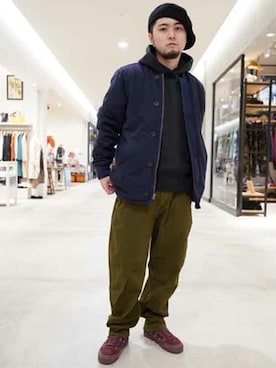 「Levi's（リーバイス）のアイテム（ブルゾン）」を使った、リーバイス STAFF MENさん（メンズ・172cm）の冬コーディネート