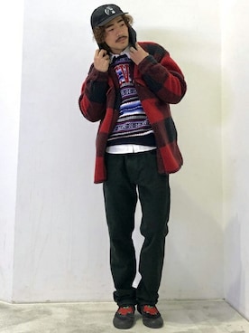 「Levi's（リーバイス）のアイテム（その他アウター）」を使った、リーバイス STAFF MENさん（メンズ・180cm）の冬コーディネート