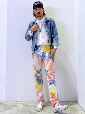 「ヒッピー」｜リーバイス STAFF MENさん（メンズ・180cm）の冬コーディネート