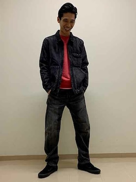リーバイス STAFF MENさん（メンズ・175cm）の冬コーディネート