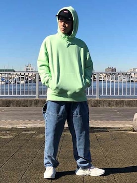 「Levi's（リーバイス）のアイテム（帽子）」を使った、リーバイス STAFF MENさん（メンズ・170cm）の冬コーディネート