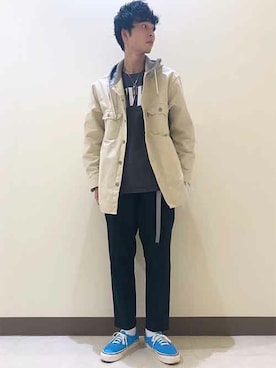 「Levi's（リーバイス）のアイテム（ブルゾン）」を使った、リーバイス STAFF MENさん（メンズ・180cm）の冬コーディネート