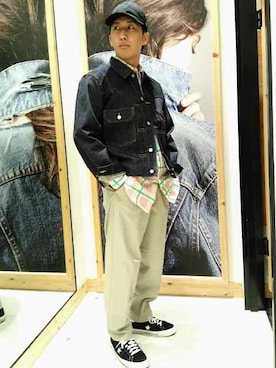 リーバイス STAFF MENさん（メンズ・174cm）の冬コーディネート