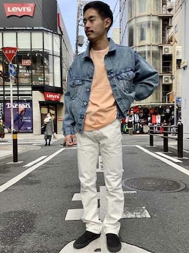 「Levi's Made & Crafted（リーバイスメイドアンドクラフテッド）のアイテム」を使った、リーバイス STAFF MENさん（メンズ・168cm）の春コーディネート