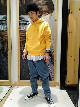 AUTHENTIC PULLOVER HOODIE GOLDEN 