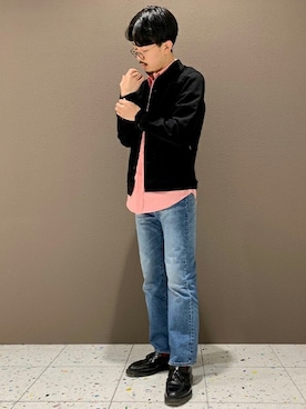 「LEVI'S VINTAGE CLOTHING（リーバイスビンテージクロージング）のアイテム（デニムパンツ）」を使った、リーバイス STAFF MENさん（メンズ・180cm）の春コーディネート