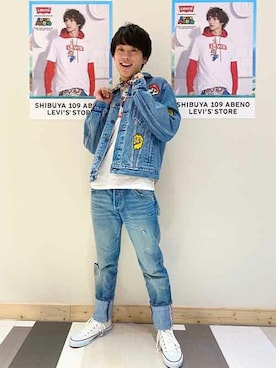 「マリオ」｜リーバイス STAFF MENさん（メンズ・173cm）の春コーディネート