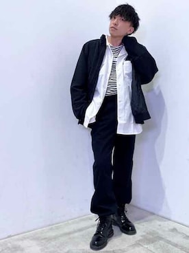 「Levi's（リーバイス）のアイテム（その他アウター）」を使った、リーバイス STAFF MENさん（メンズ・168cm）の春コーディネート