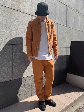「Levi's Made & Crafted（リーバイスメイドアンドクラフテッド）のアイテム」を使った、リーバイス STAFF MENさん（メンズ・184cm）の春コーディネート