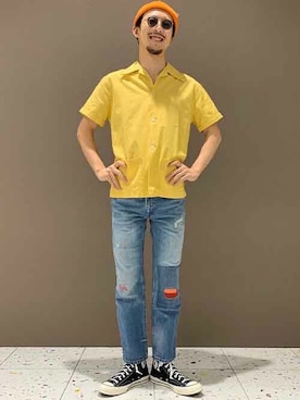 リーバイス STAFF MENさん（メンズ・180cm）の夏コーディネート