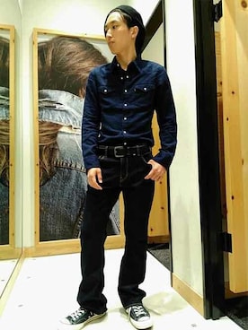 「517」｜リーバイス STAFF MENさん（メンズ・172cm）の夏コーディネート