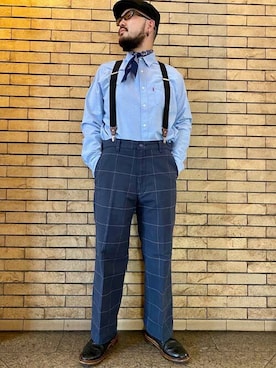 「新作」｜「アイテム（チノパンツ）」を使った、リーバイス STAFF MENさん（メンズ・175cm）の夏コーディネート