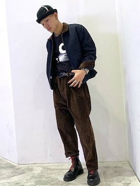 「Levi's Made & Crafted（リーバイスメイドアンドクラフテッド）のアイテム」を使った、リーバイス STAFF MENさん（メンズ・180cm）の秋コーディネート