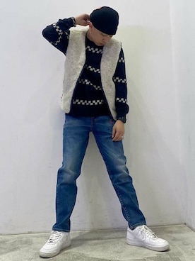 「Levi's Made & Crafted（リーバイスメイドアンドクラフテッド）のアイテム」を使った、リーバイス STAFF MENさん（メンズ・167cm）の秋コーディネート