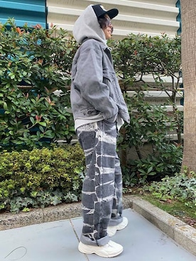 「Levi's（リーバイス）のアイテム（帽子）」を使った、リーバイス STAFF MENさん（メンズ・170cm）の秋コーディネート